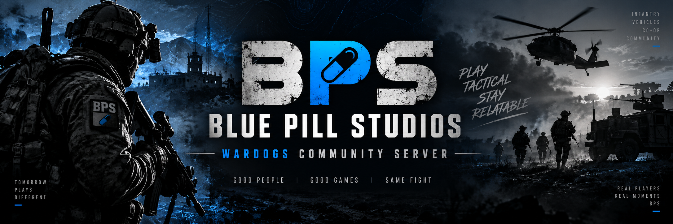 Blue Pill Studios Wardogs community server banner